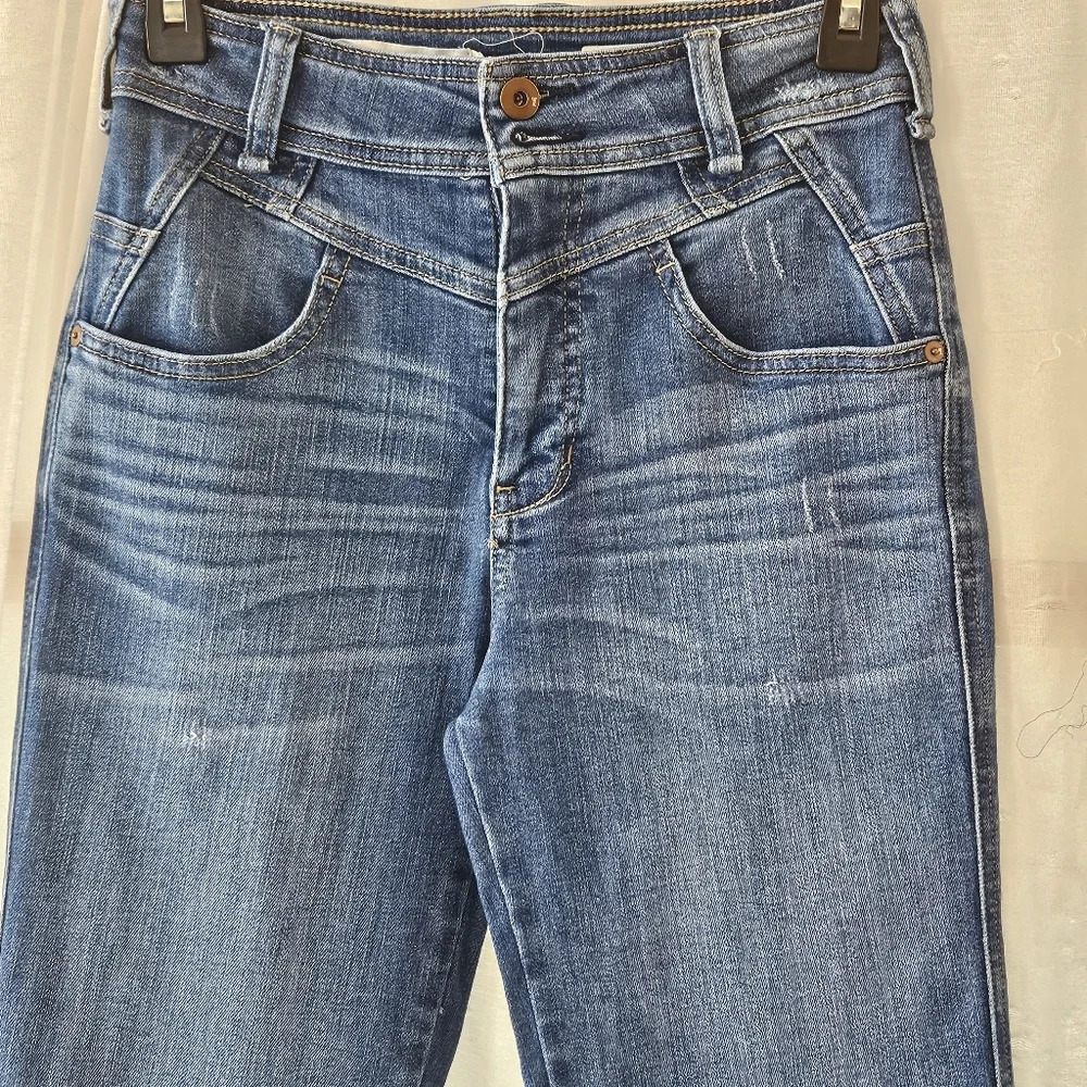 PILCRO AND THE LETTERPRESS BY ANTHROPOLOGIE JEANS WOMEN'S SIZE 25 - Picture 3 of 9